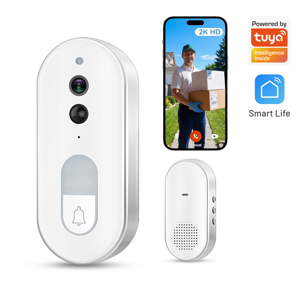 Home Security Google Camera - Tuya Akıllı Görüntülü Kapı Zili Kablosuz
