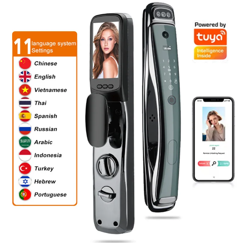 Home Security Keypad - Tuya Akıllı Kapı Kilidi Çok Dilli