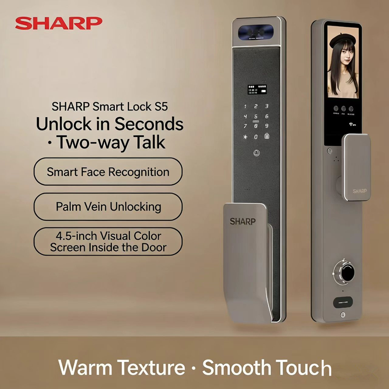 Home Security Keypad - Sharp S5-FV Tam Otomatik Akıllı Kilit