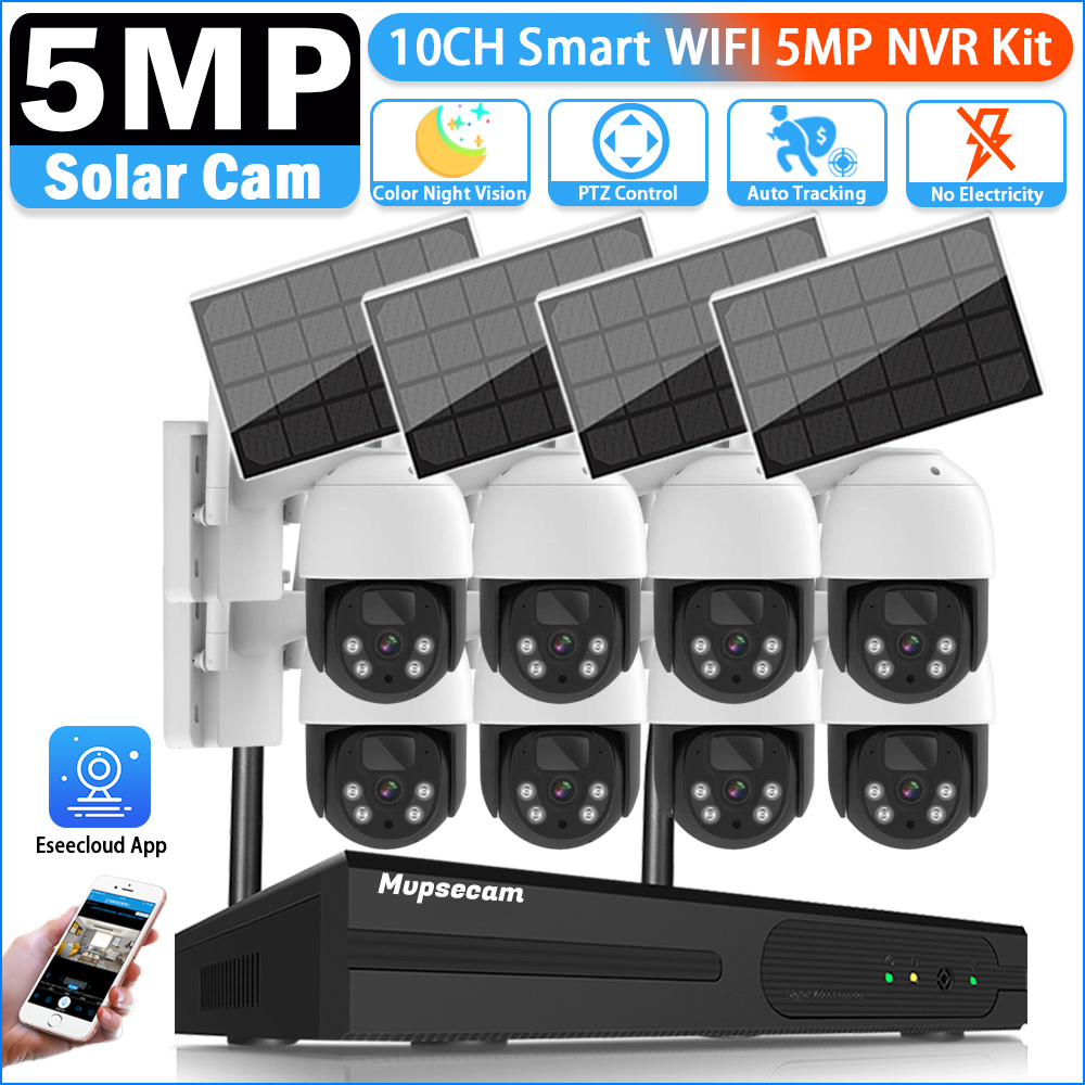 Home Security Panel - 5MP 16CH Kablosuz NVR Güvenlik WIFI