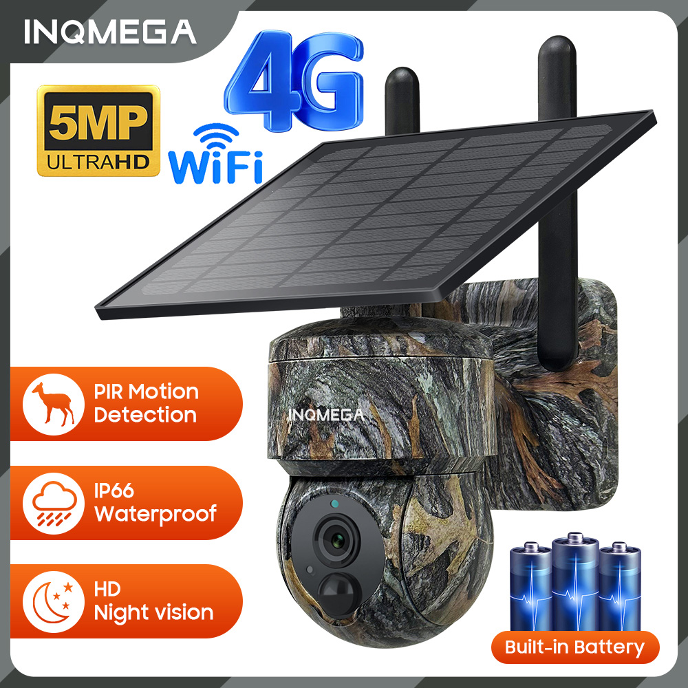 Home Security Panel - INQMEGA 5MP 4G / WIFI Güneş