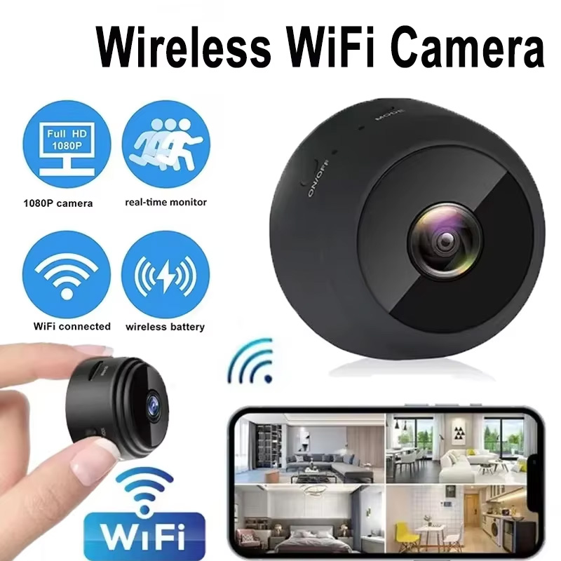 Home Security Panel - Yeni A9 Kamera Wifi 1080p HD