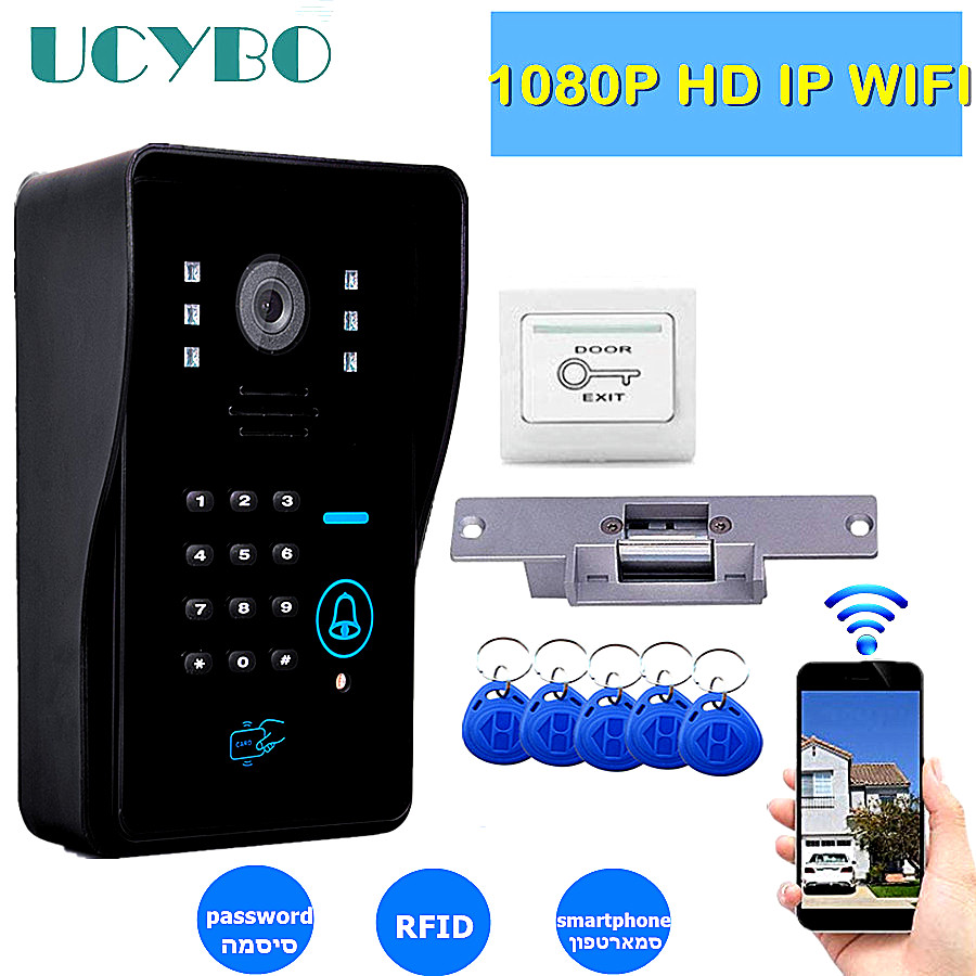 Home Security Lock System - IP wifi video kapı zili kamera