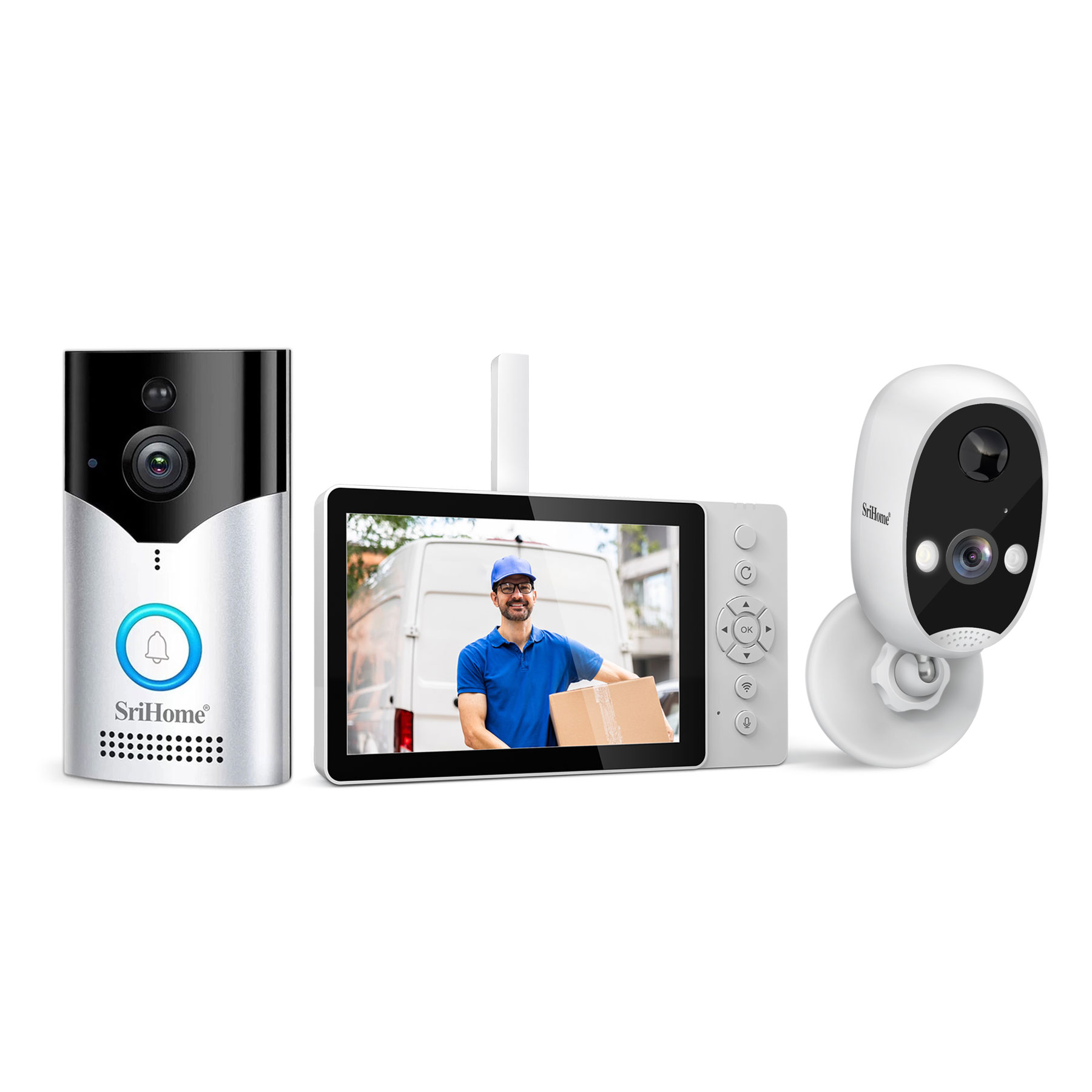 Peephole Camera Viewer - Srihome SH054+DH008 4MP 1400P Düşük Tüketimli