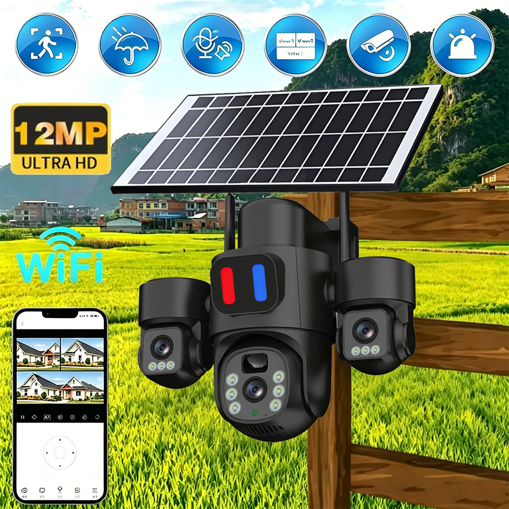 Home Security Brand - Güneş Enerjili WiFi PTZ Kamera Dış