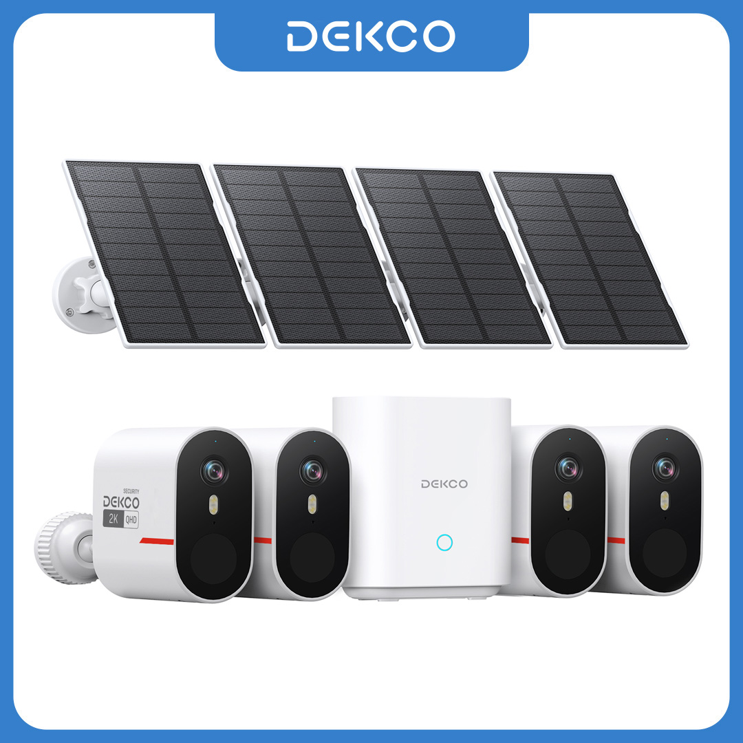 Home Security Google Camera - Dekco 3MP WiFi Güneş Enerjili Kamera
