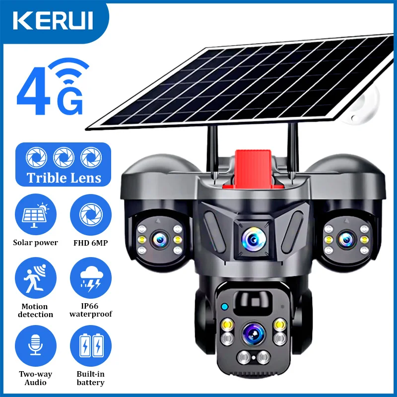 Home Security Panel - KERUI V380 Pro Açık PTZ 6MP