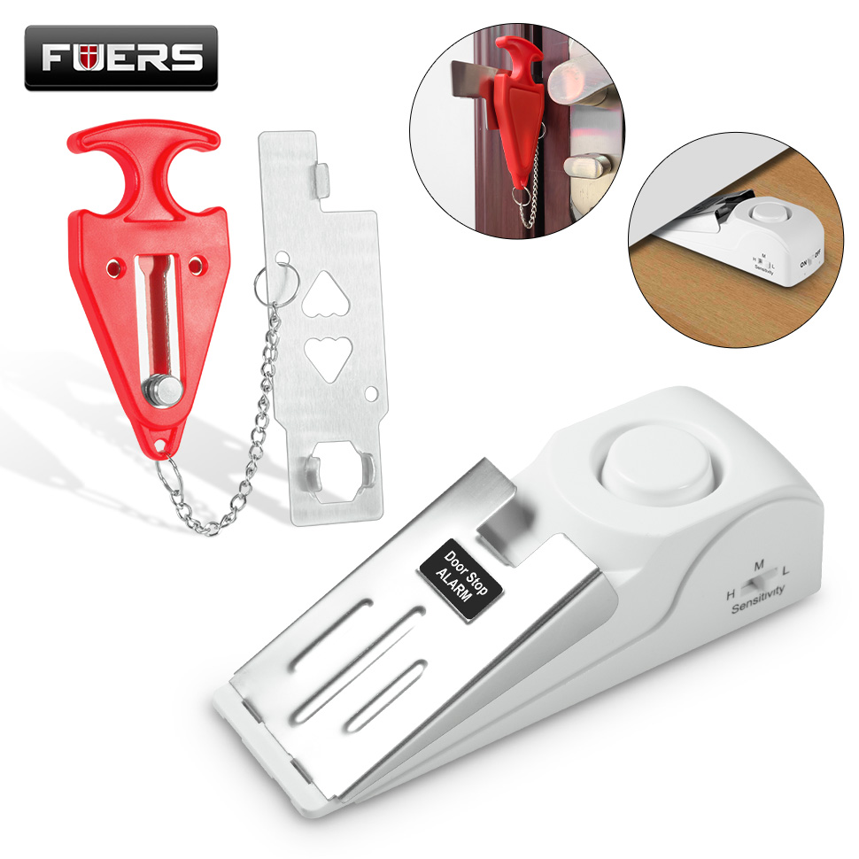 Home Security Lock System - FUERS kablosuz kapı durdurma Alarm sistemi