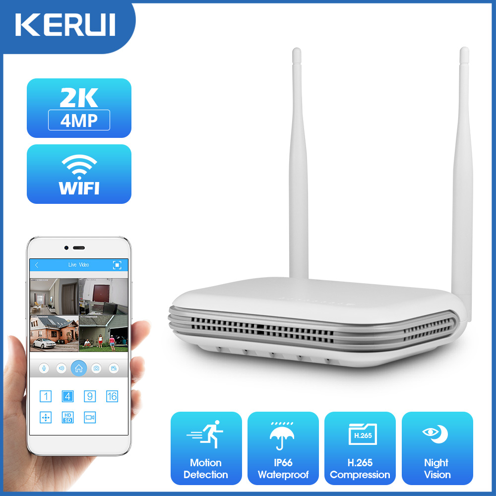 Home Security Panel - KERUI 2K 4MP Açık Full HD