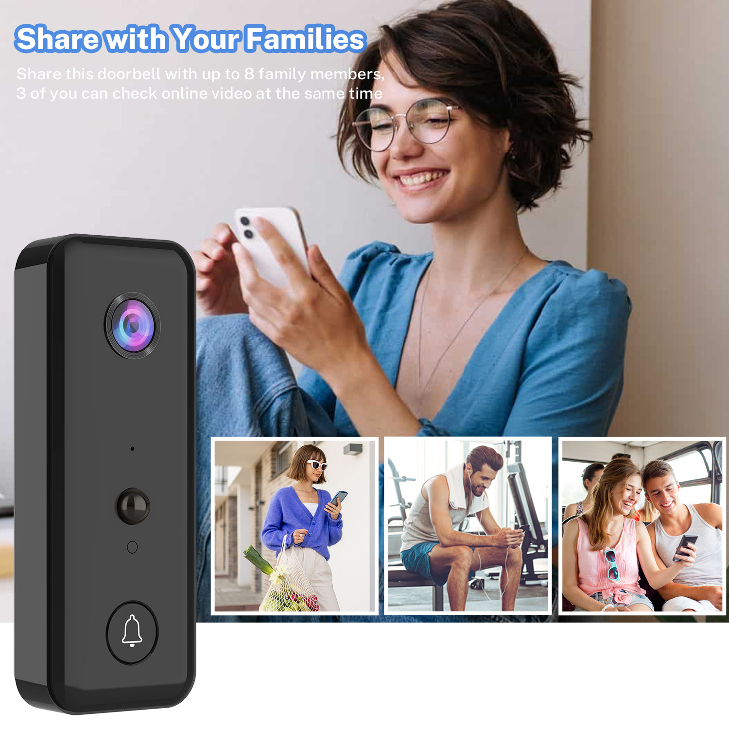 720P Aiwit APP Bulut Depolama  - Peephole Camera Viewer incelemesi ve fiyatı