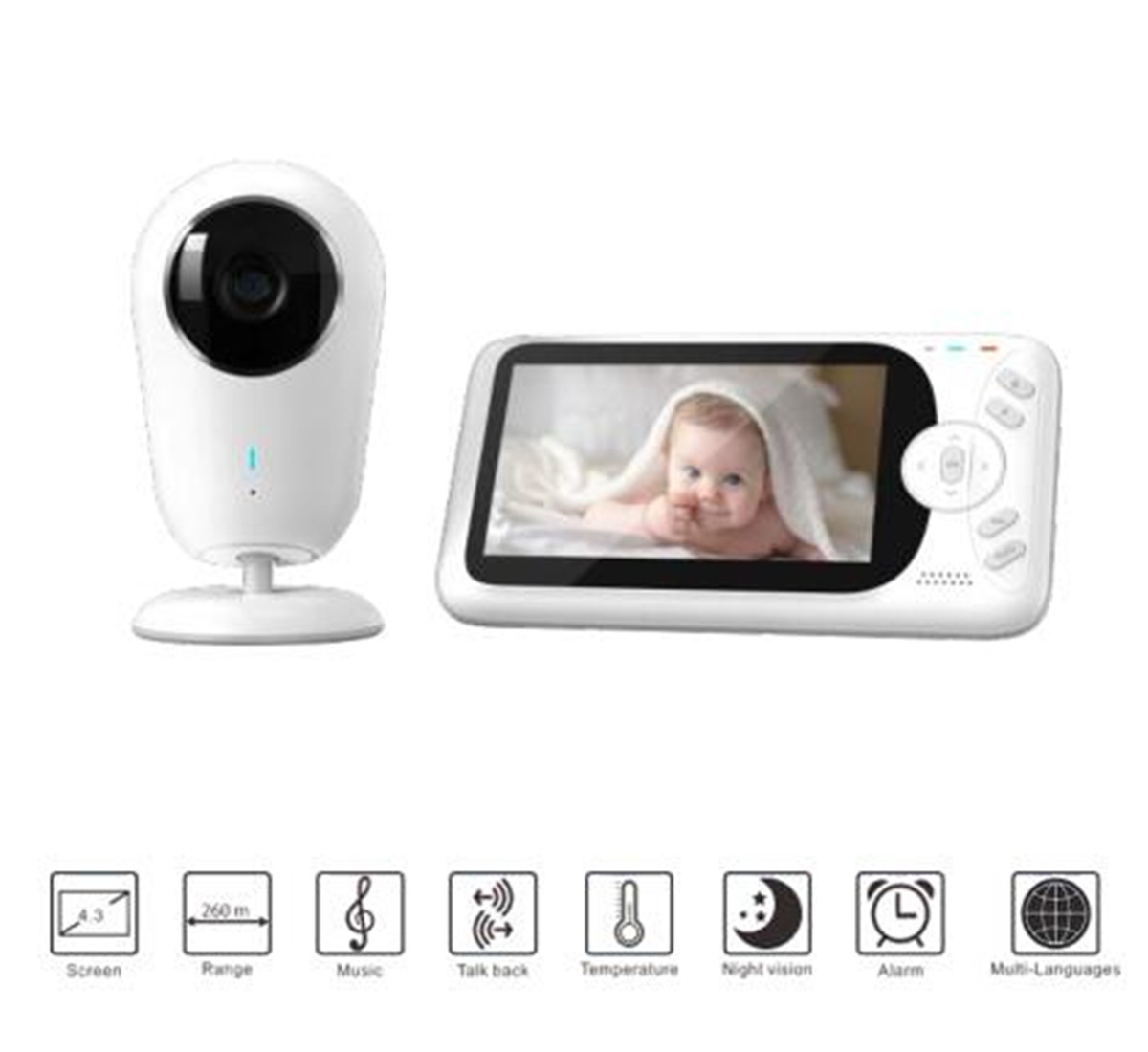 4.3 inç 1080P Full HD Kablosuz - Home Security Wireless Camera incelemesi ve fiyatı
