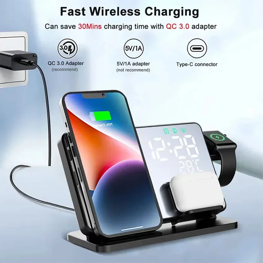 Kablosuz Şarj Cihazı Alarm Saa - Home Security Wireless incelemesi ve fiyatı