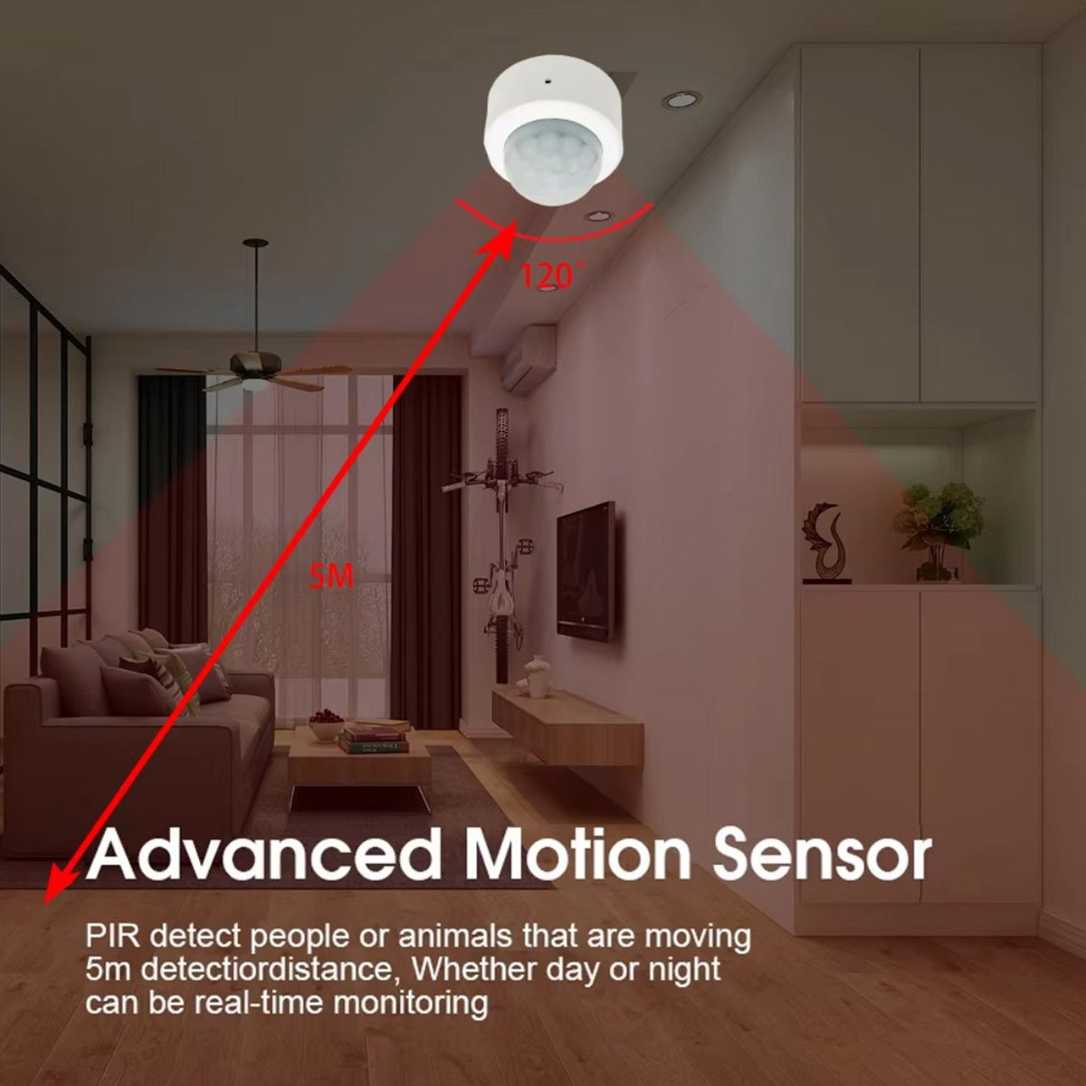 Zigbee PIR Hareket Sensörü İns - Home Security Alarm incelemesi ve fiyatı