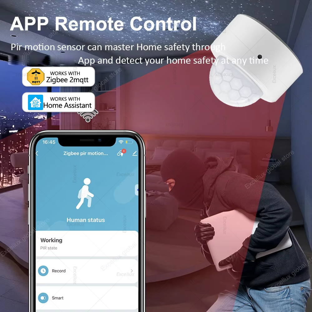 ZigBee PIR Hareket Sensörü Min - Home Security Alarm incelemesi ve fiyatı