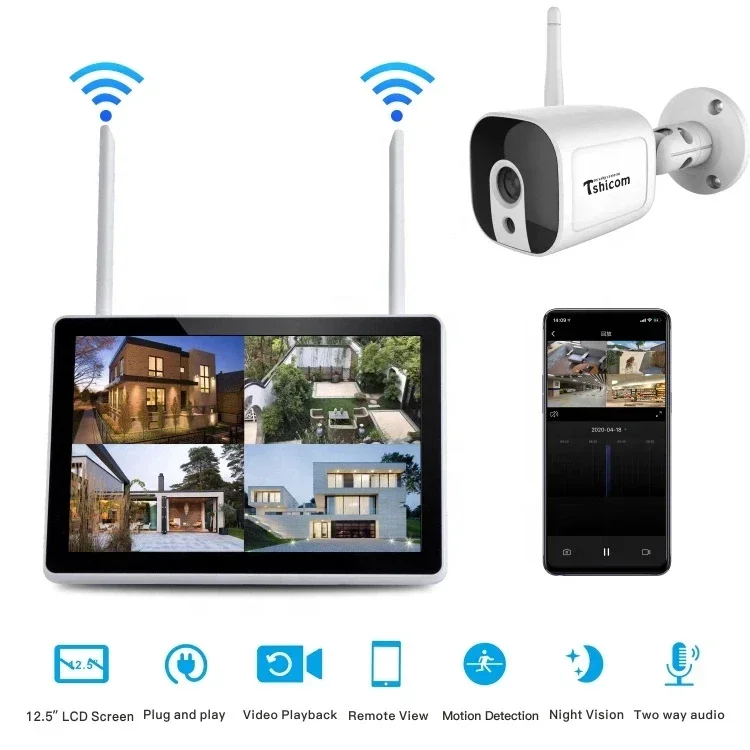 TUYA Akıllı Wi-Fi 4 Kanallı NV - Home Security Wireless Camera incelemesi ve fiyatı