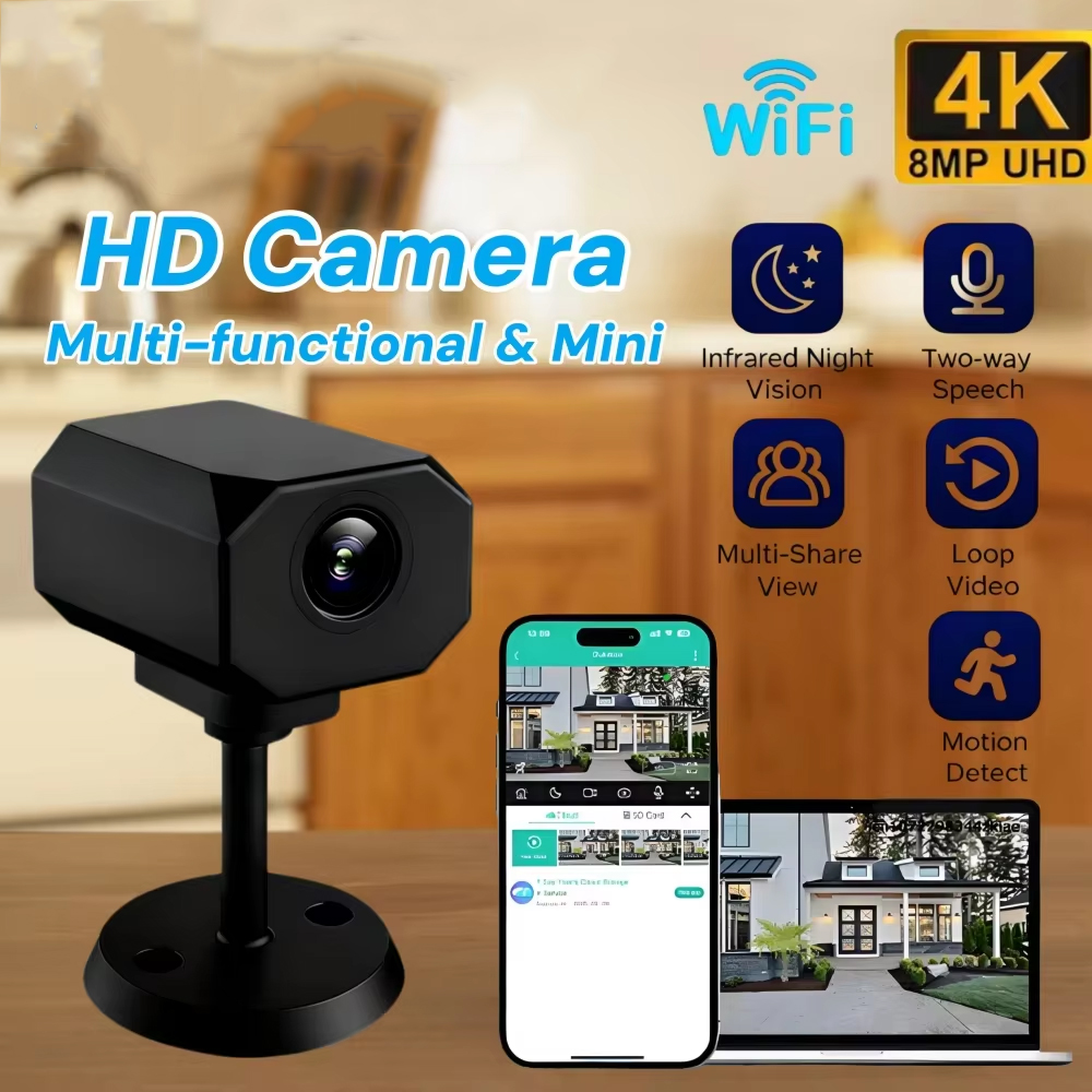 Ev İçin 4K HD WiFi Güvenlik Ka - Home Security Wireless incelemesi ve fiyatı