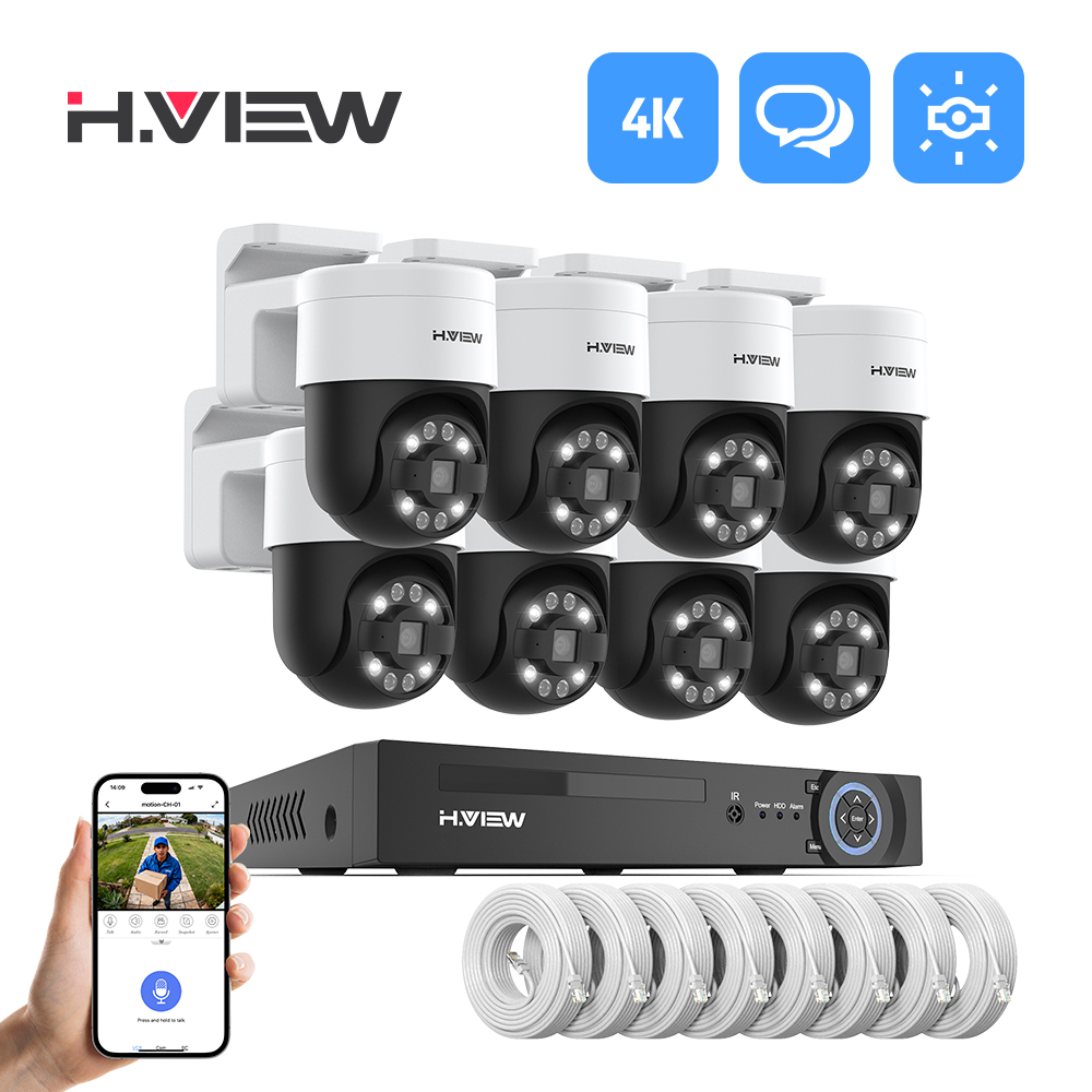 H.view 8Ch 4K 5MP 8MP Cctv Güv - Home Security Brand incelemesi ve fiyatı