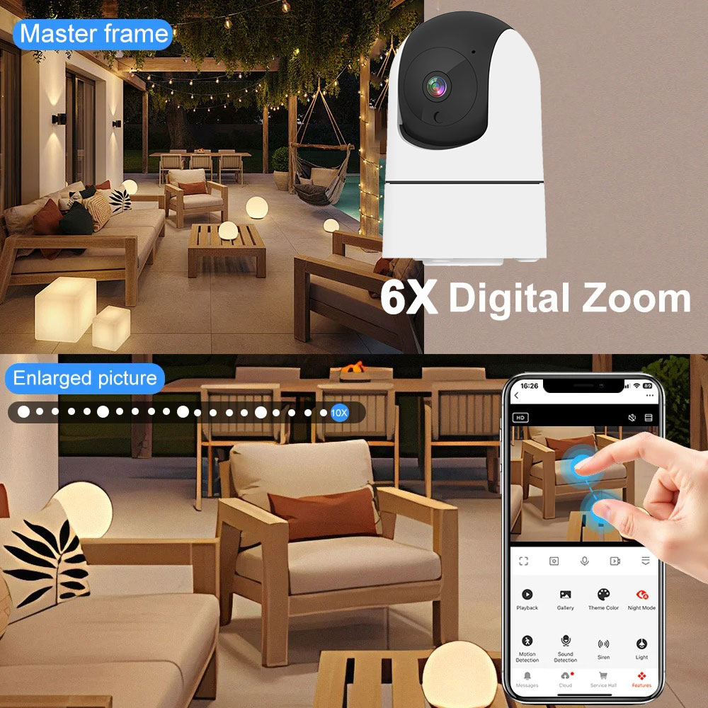 6MP WiFi Kamera Tuya Akıllı Ev - Home Security Google Camera incelemesi ve fiyatı