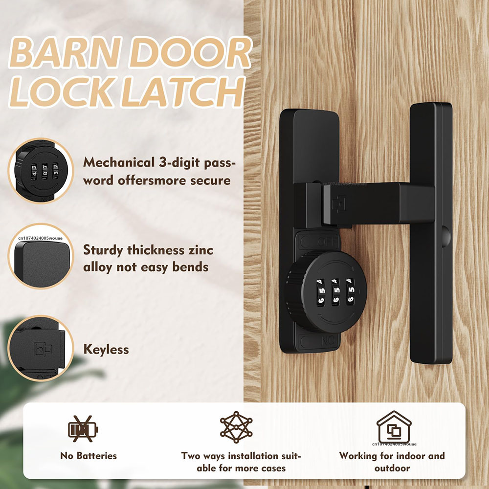 Güvenlik ahır kapısı kilidi 3  - Home Security Door Lock incelemesi ve fiyatı