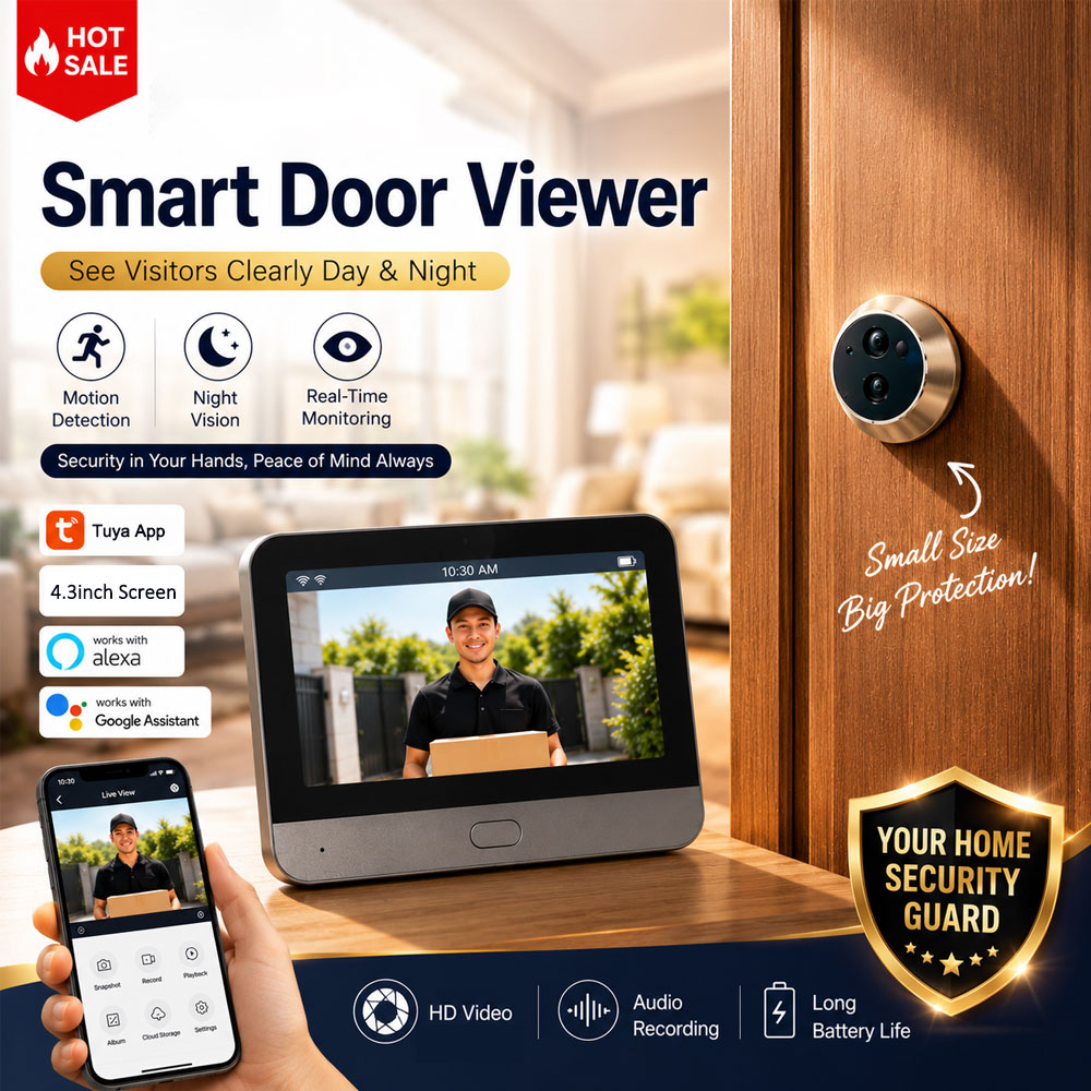 Tuya Smart 5MP Kapı Gözetleme  - Home Security Google Camera incelemesi ve fiyatı