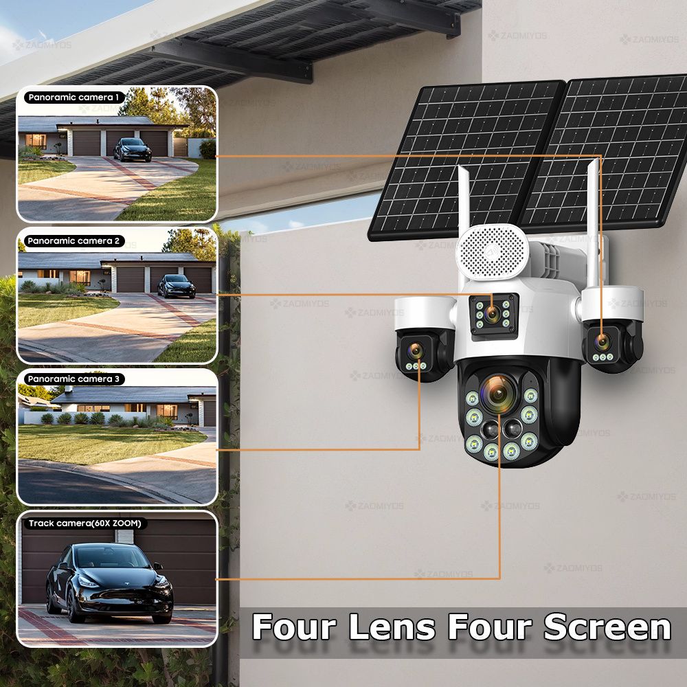 4 Lensli Dış Mekan 360 °   Gün - Home Security And Cctv incelemesi ve fiyatı