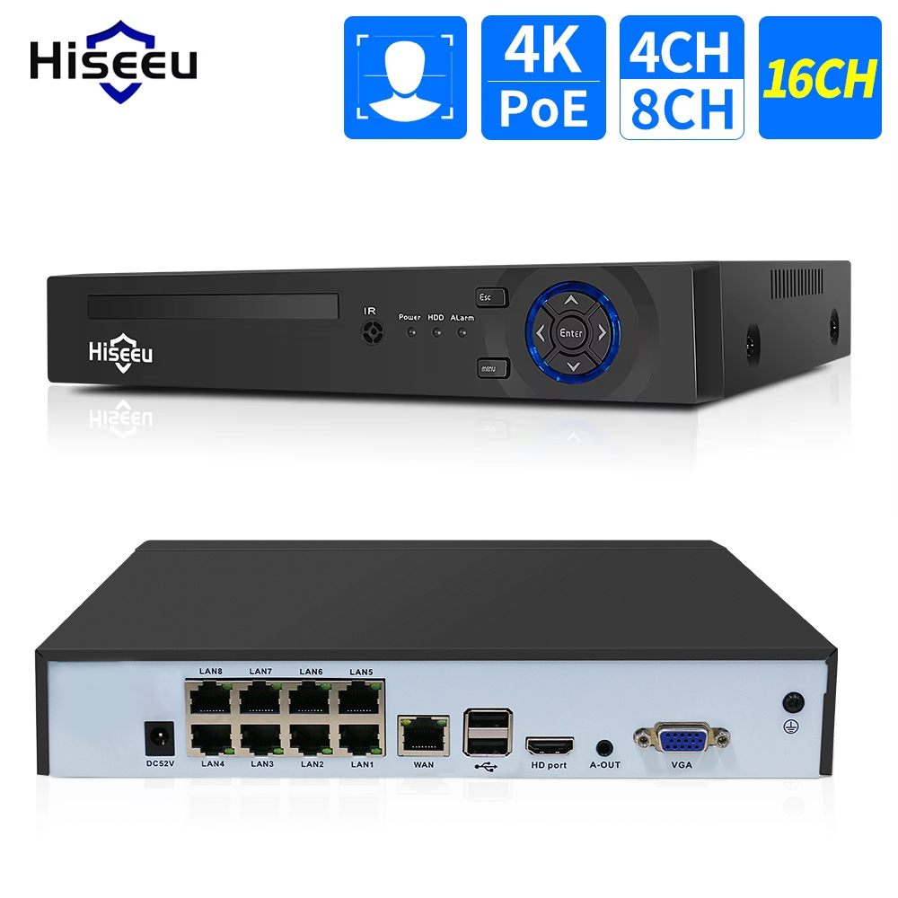 Hiseeu 4CH 10CH 16CH 4K 8MP 5M - Home Security Cameras incelemesi ve fiyatı