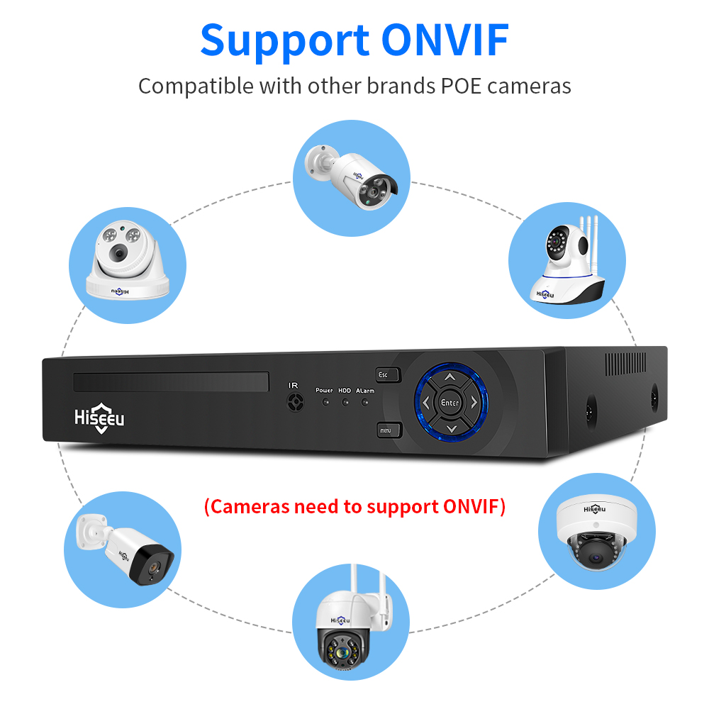Hiseeu 4CH 10CH 16CH 4K 8MP 5M - Home Security Cameras incelemesi ve fiyatı