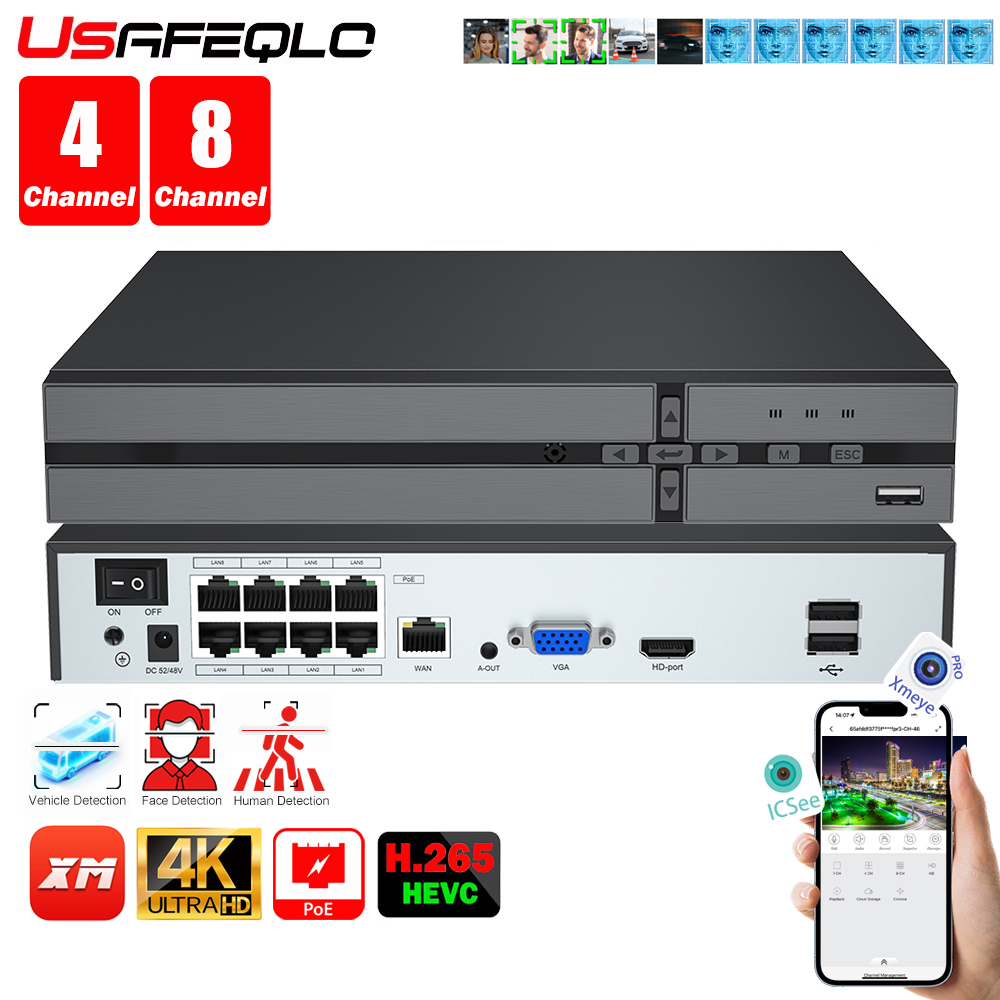Yüz algılama H.265 8ch*4K 4ch/ - Home Security Cameras incelemesi ve fiyatı