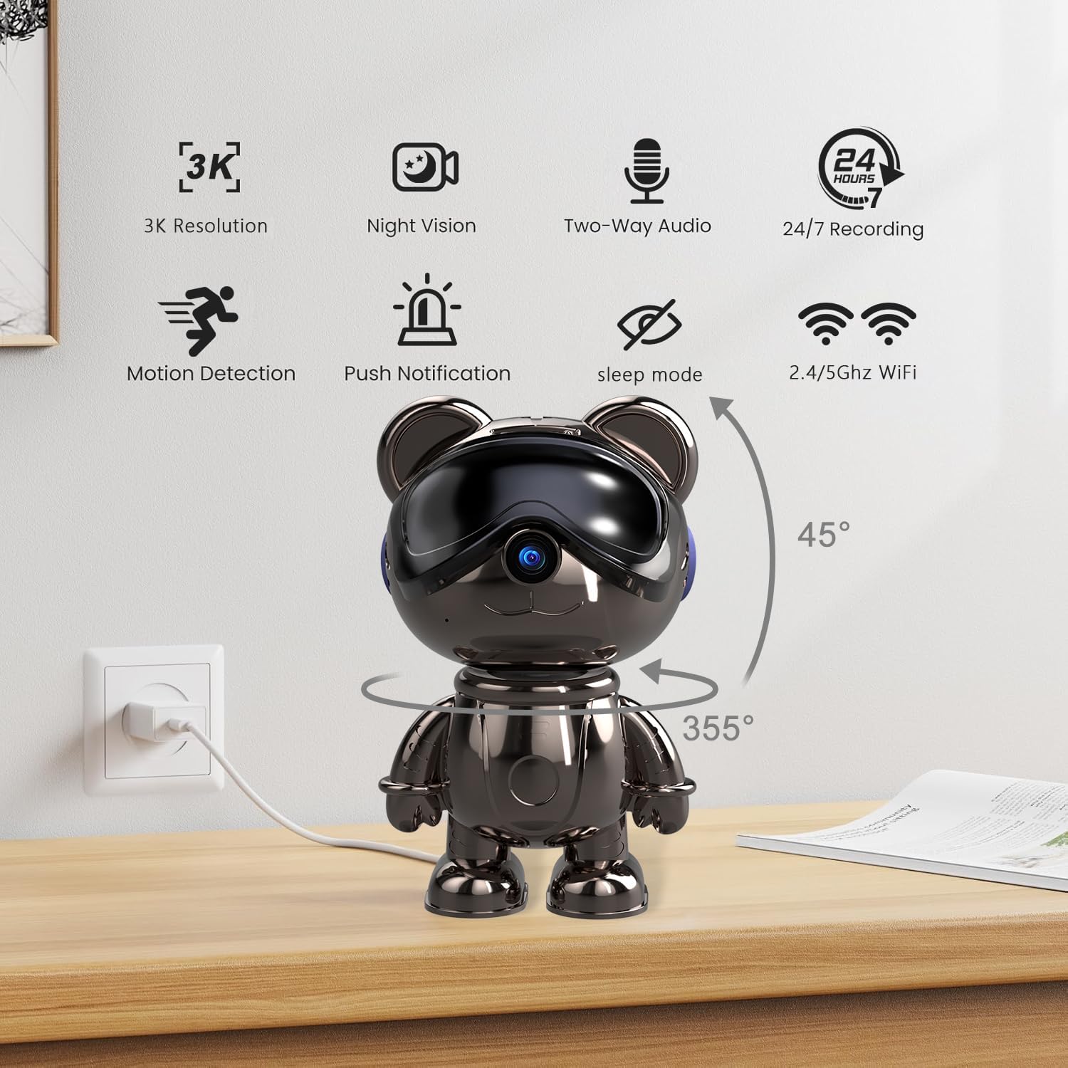 İç Mekan WiFi Güvenlik Kameras - Home Security Google Camera incelemesi ve fiyatı