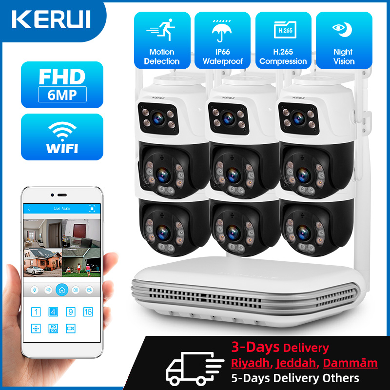 KERUI Su Geçirmez 6MP HD Kablo - Home Security Panel incelemesi ve fiyatı