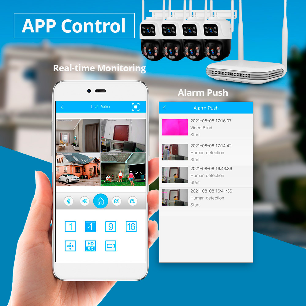 KERUI Su Geçirmez 6MP HD Kablo - Home Security Panel incelemesi ve fiyatı