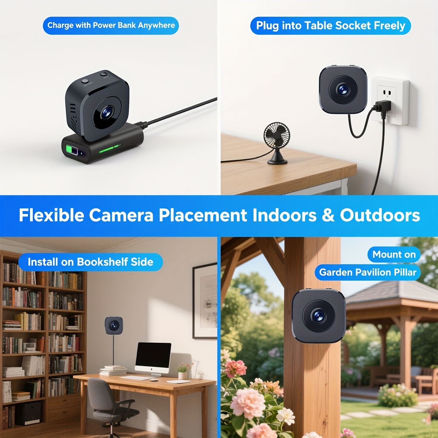 1080P HD Mini WiFi Kamera Kapa - Home Security Panel incelemesi ve fiyatı