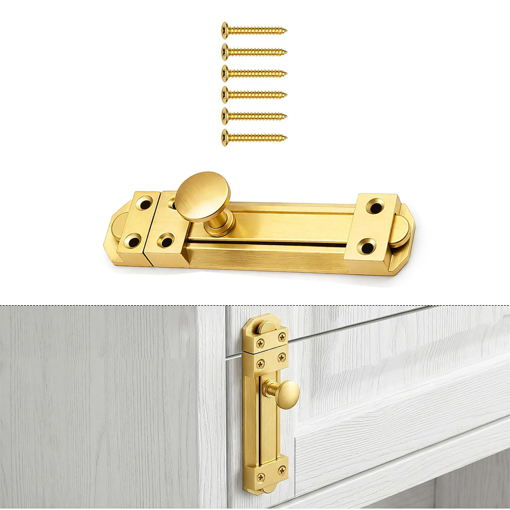 5 inç katı pirinç sürgülü kapı - Home Security Door Lock incelemesi ve fiyatı