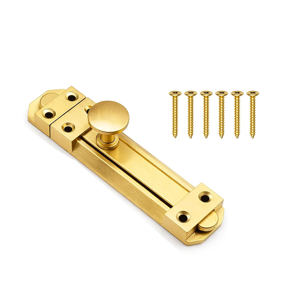 5 inç katı pirinç sürgülü kapı - Home Security Door Lock incelemesi ve fiyatı