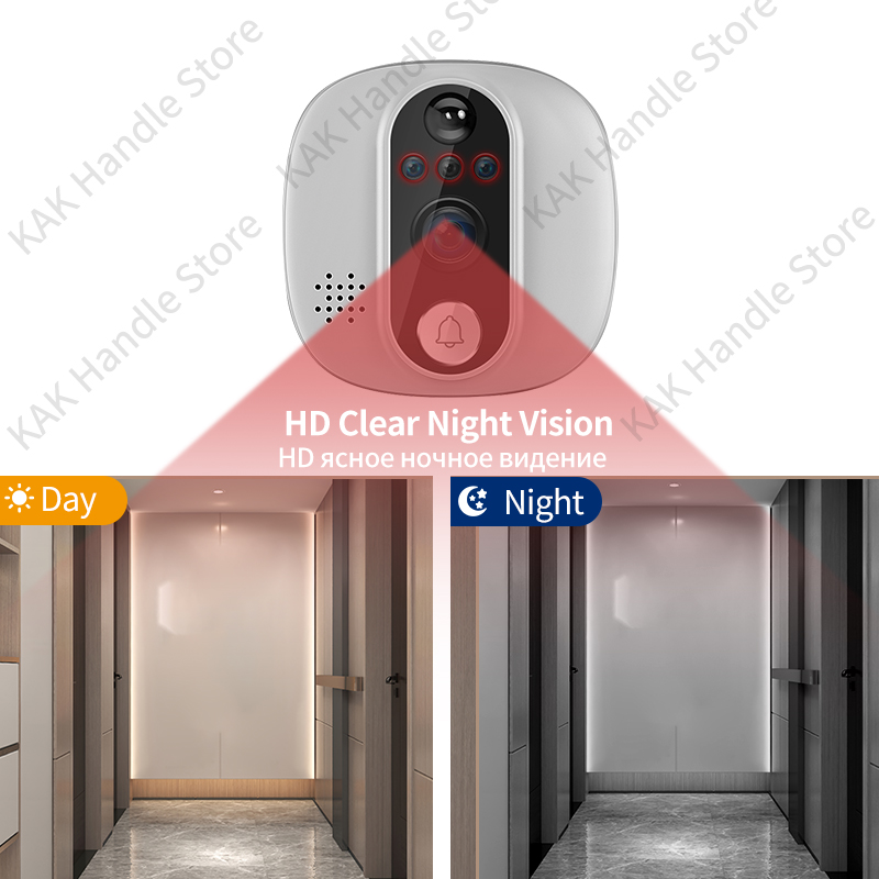 KAK Wifi Akıllı Kapı Zili Kame - Peephole Camera Viewer incelemesi ve fiyatı