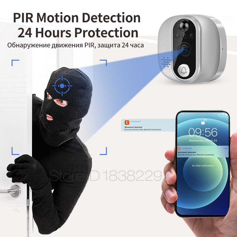 KAK Wifi Akıllı Kapı Zili Kame - Peephole Camera Viewer incelemesi ve fiyatı