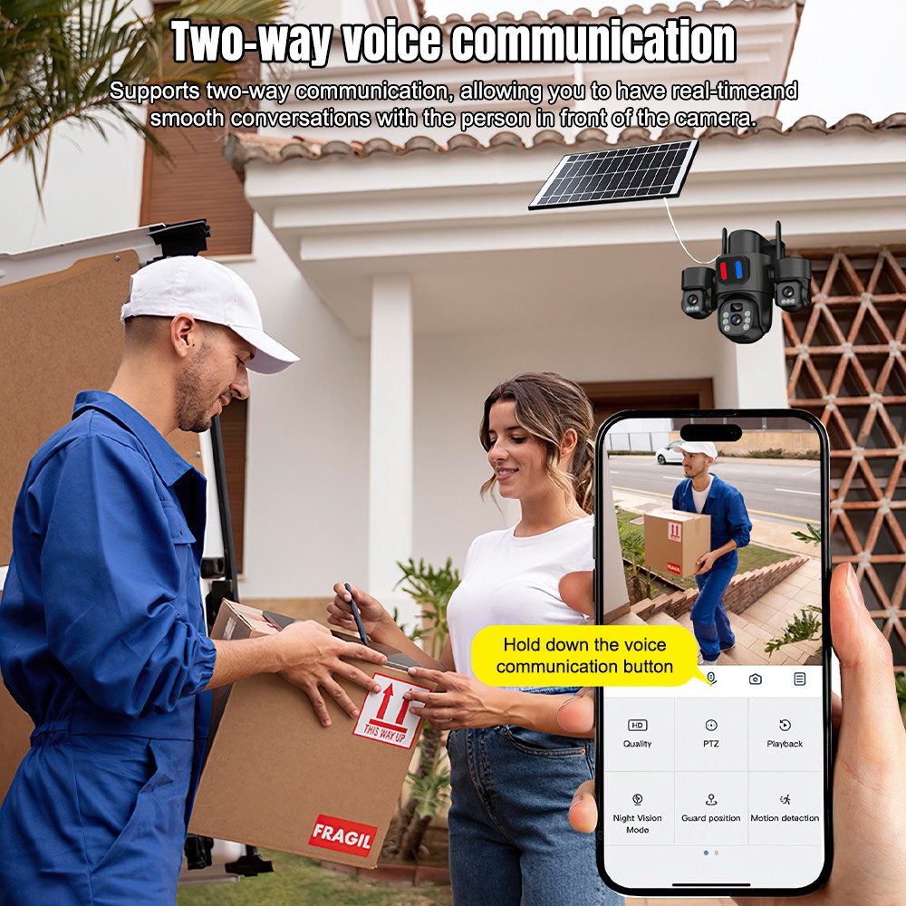 Güneş Enerjili WiFi PTZ Kamera - Home Security Brand incelemesi ve fiyatı