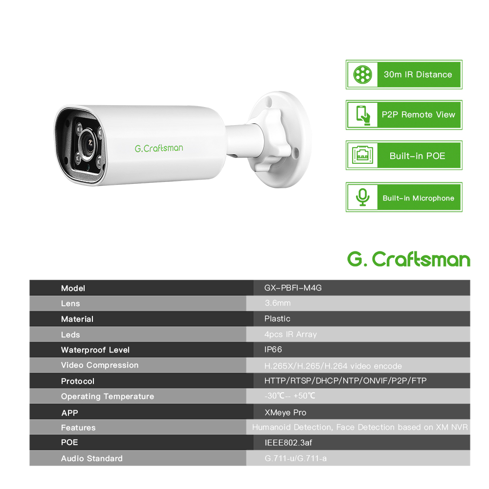 C GC PB 4MP POE IP Kamera, Dah - Home Security Brand incelemesi ve fiyatı