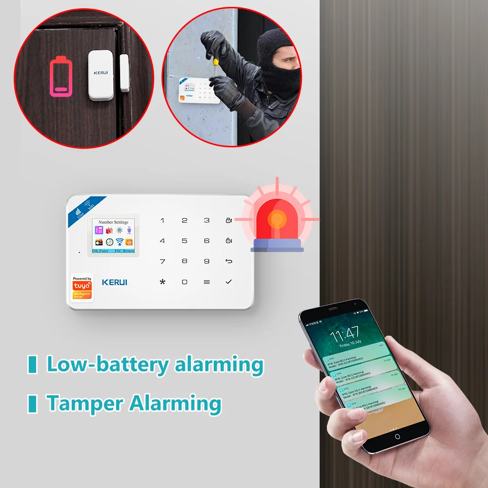 KERUI W181 Alarm Sistemi Güven - Home Security Google Camera incelemesi ve fiyatı