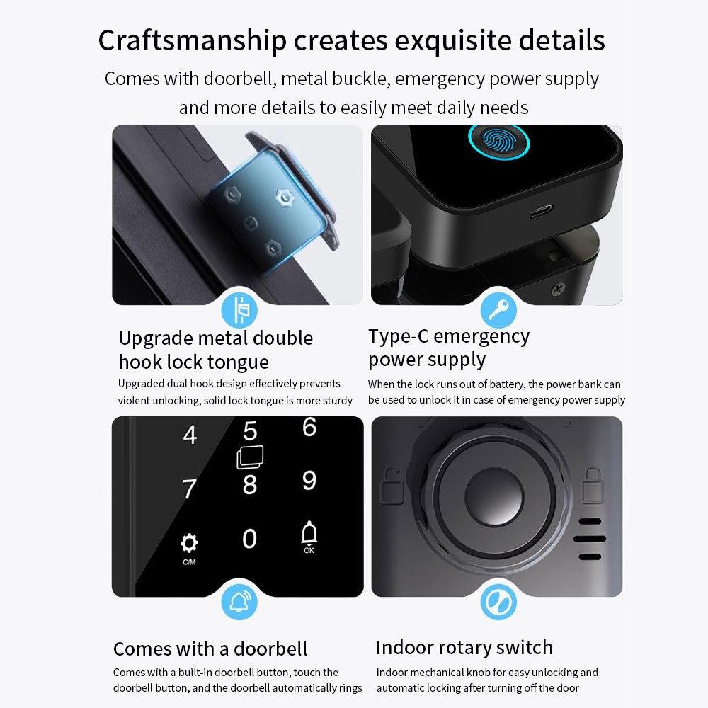 Çok Fonksiyonlu Akıllı Cam Kap - Home Security Keypad incelemesi ve fiyatı