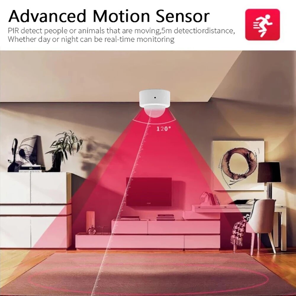 Zigbee Mini PIR hareket sensör - Home Security Alarm incelemesi ve fiyatı